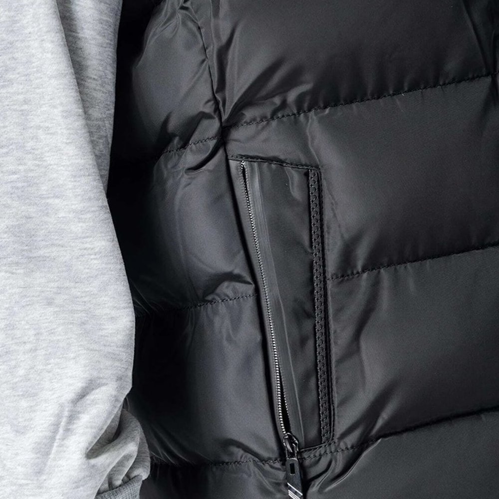 Casual Zip Up Men's Puffer Gilet black Vest warm p - Picture 4 of 4